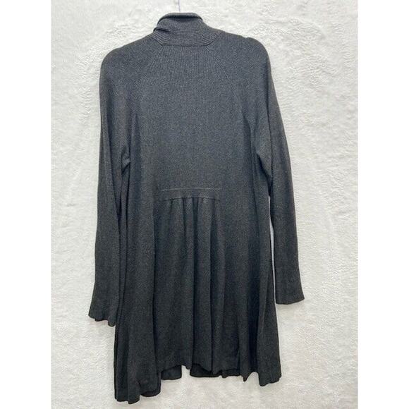 Eileen Fisher Womens Longline Cardigan Open Front Knit Long Sleeve Gray Size M - Picture 2 of 9